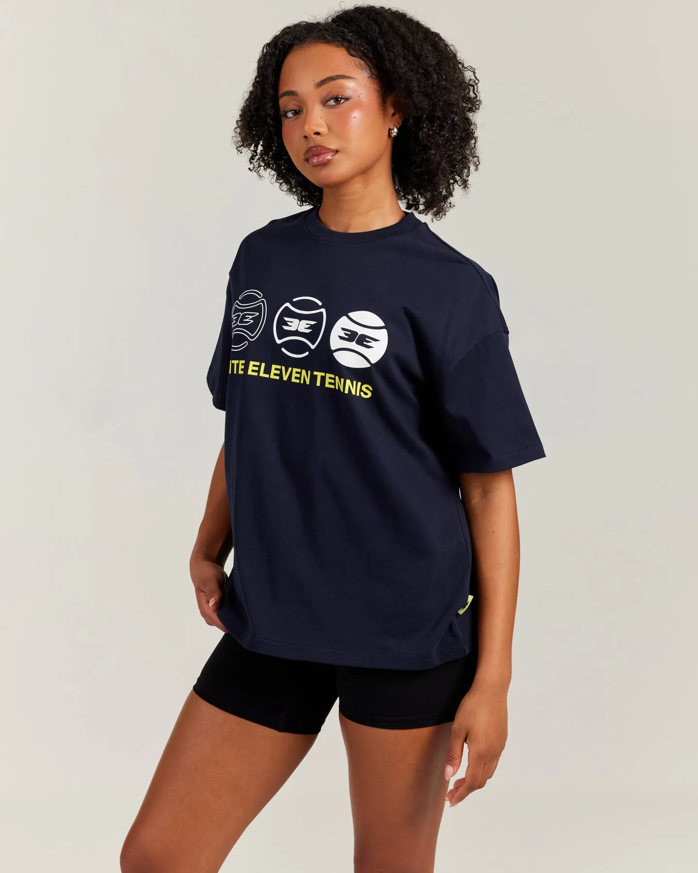 Women's Oversized Tri Ball Tee - Navy sold by Elite Eleven product image thumbnail 3