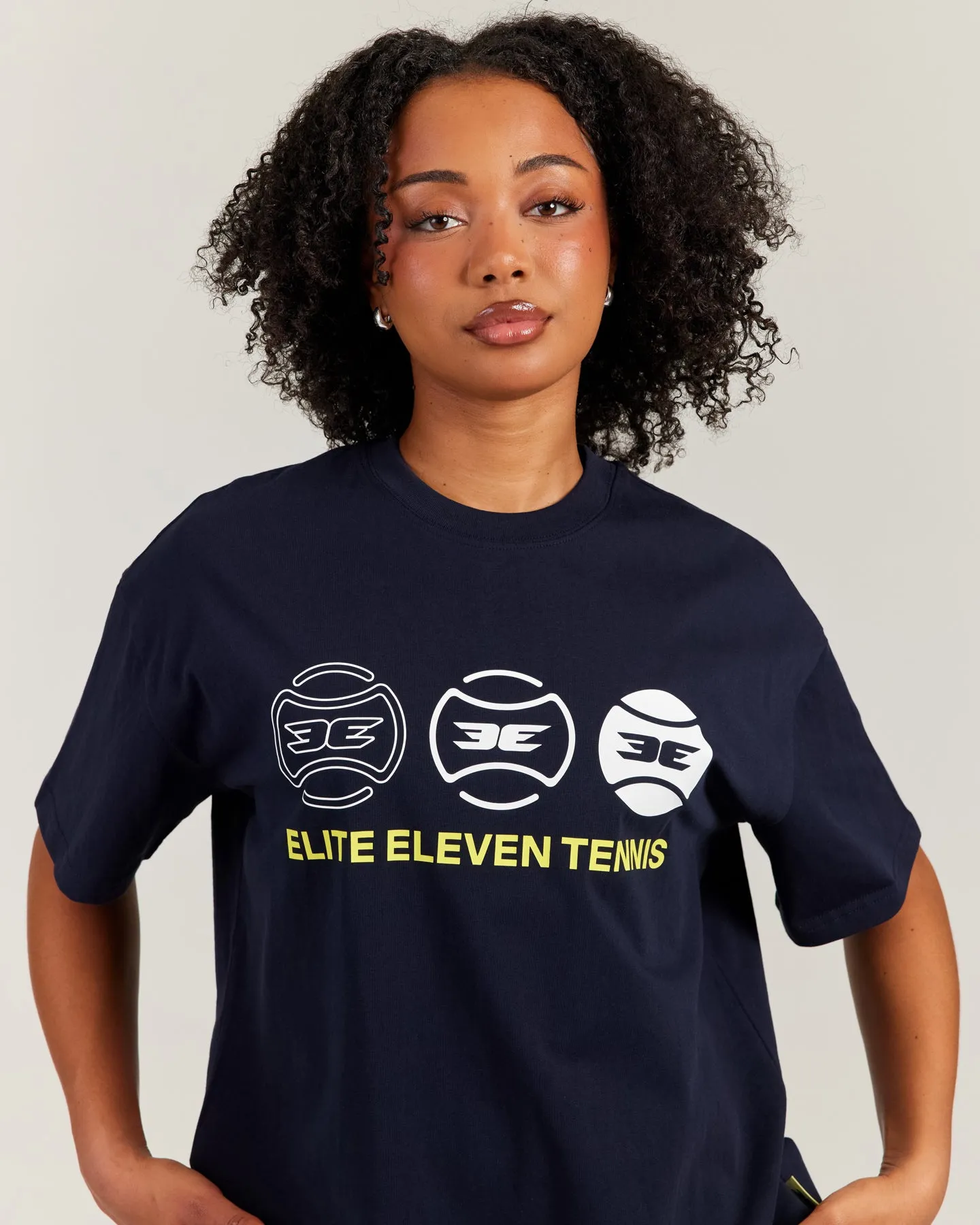 Women's Oversized Tri Ball Tee - Navy sold by Elite Eleven product image thumbnail 4