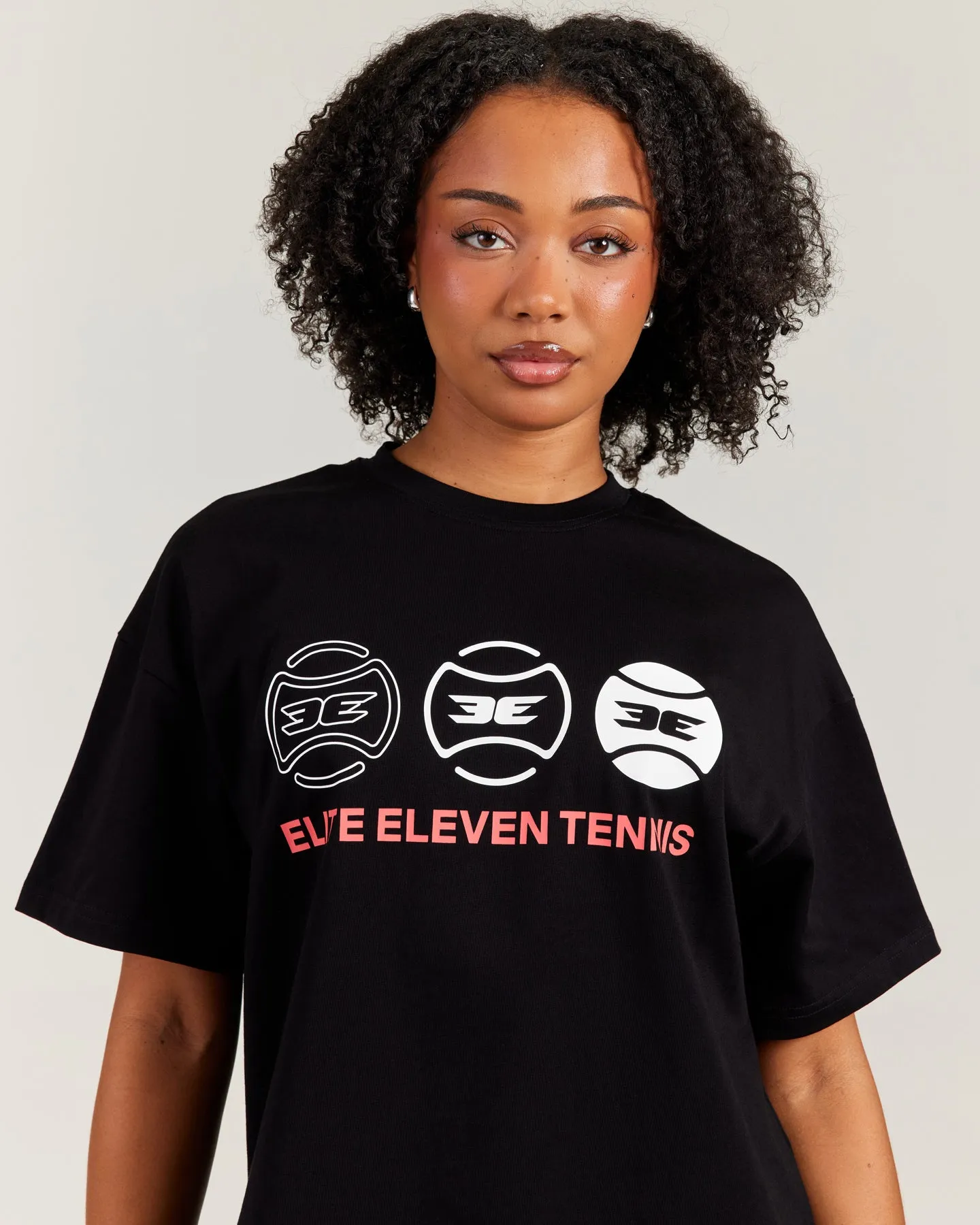 Women's Oversized Tri Ball Tee - Black sold by Elite Eleven product image thumbnail 4