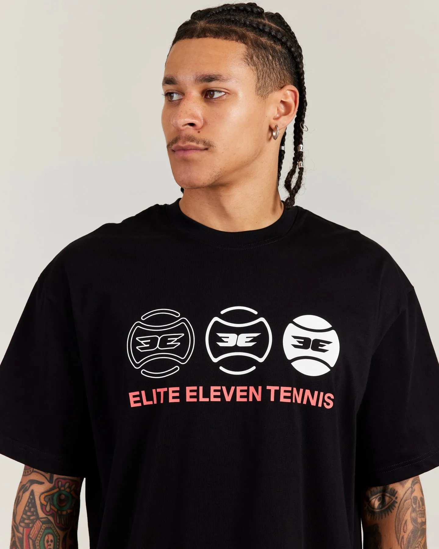 Men's Oversized Tri Ball Tee - Black sold by Elite Eleven product image thumbnail 4