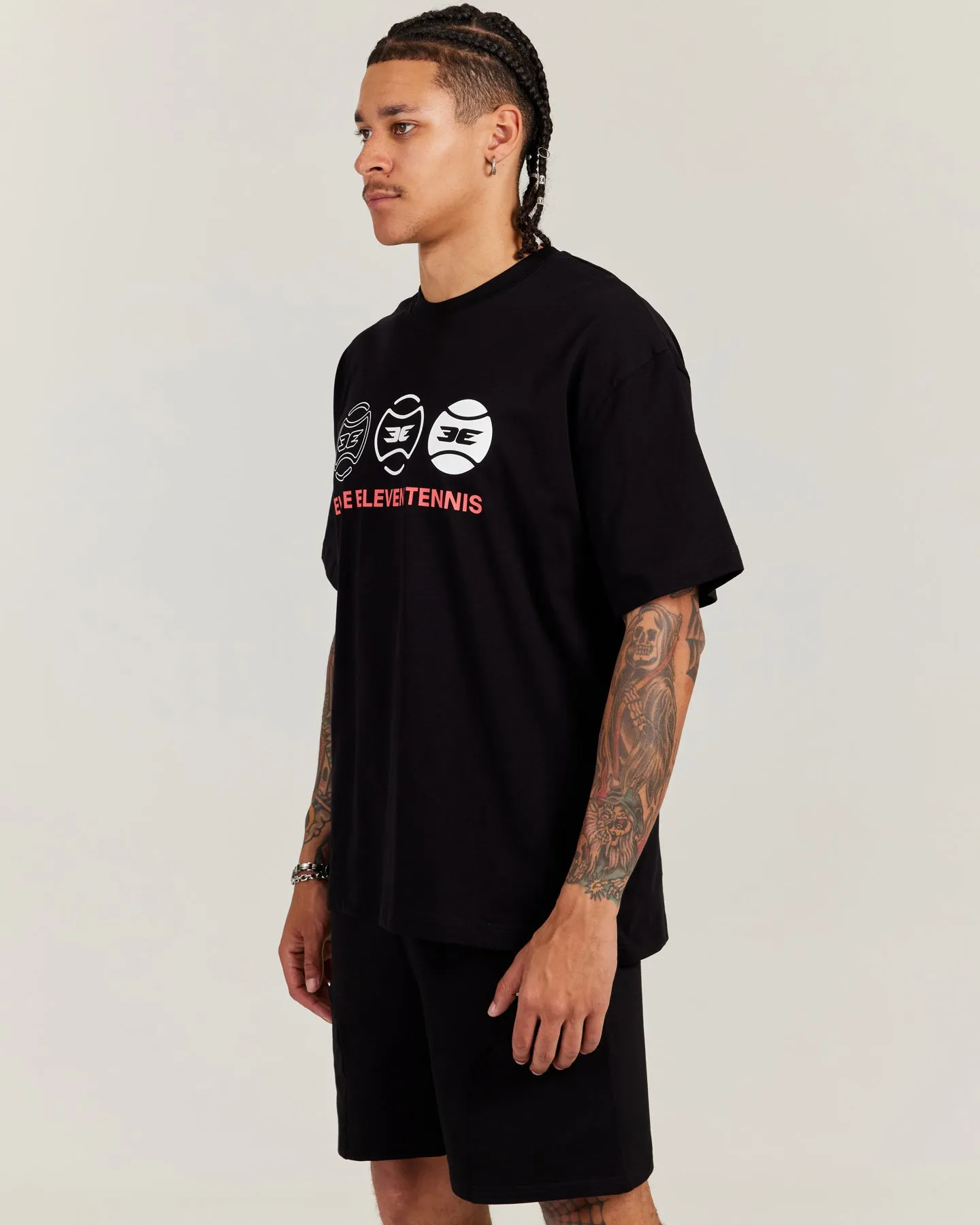 Men's Oversized Tri Ball Tee - Black sold by Elite Eleven product image thumbnail 3