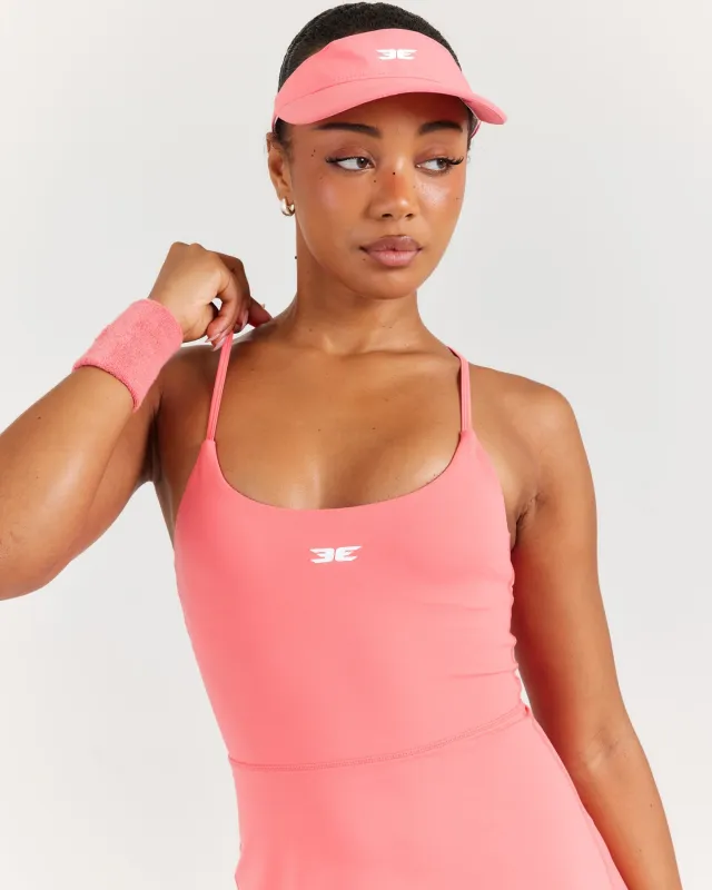 EE Tennis Visor V2 - Pink Papaya sold by Elite Eleven