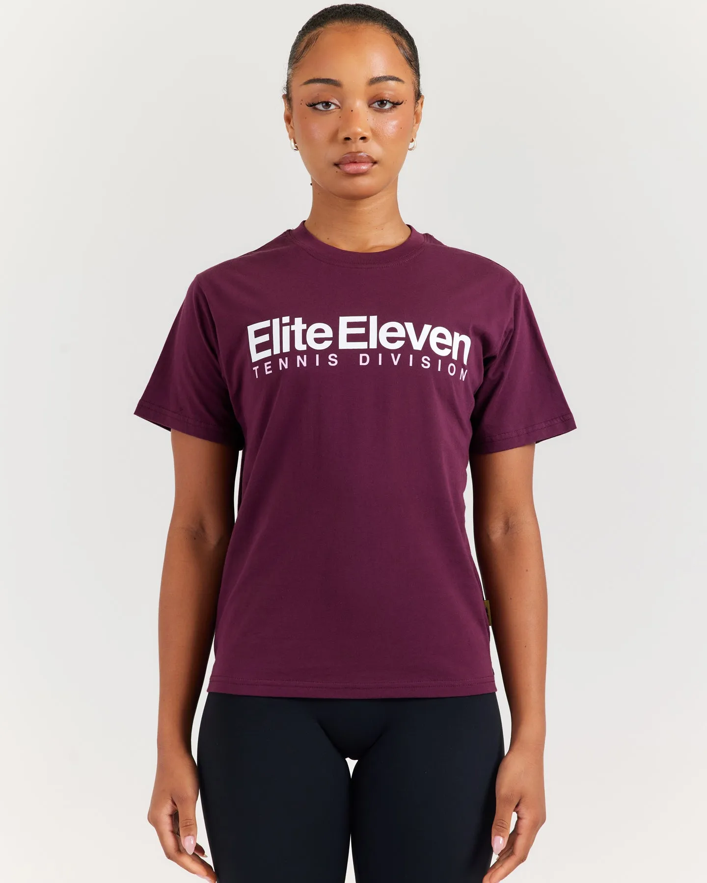 Women's Tennis Lite Tee - Cherry Cola sold by Elite Eleven