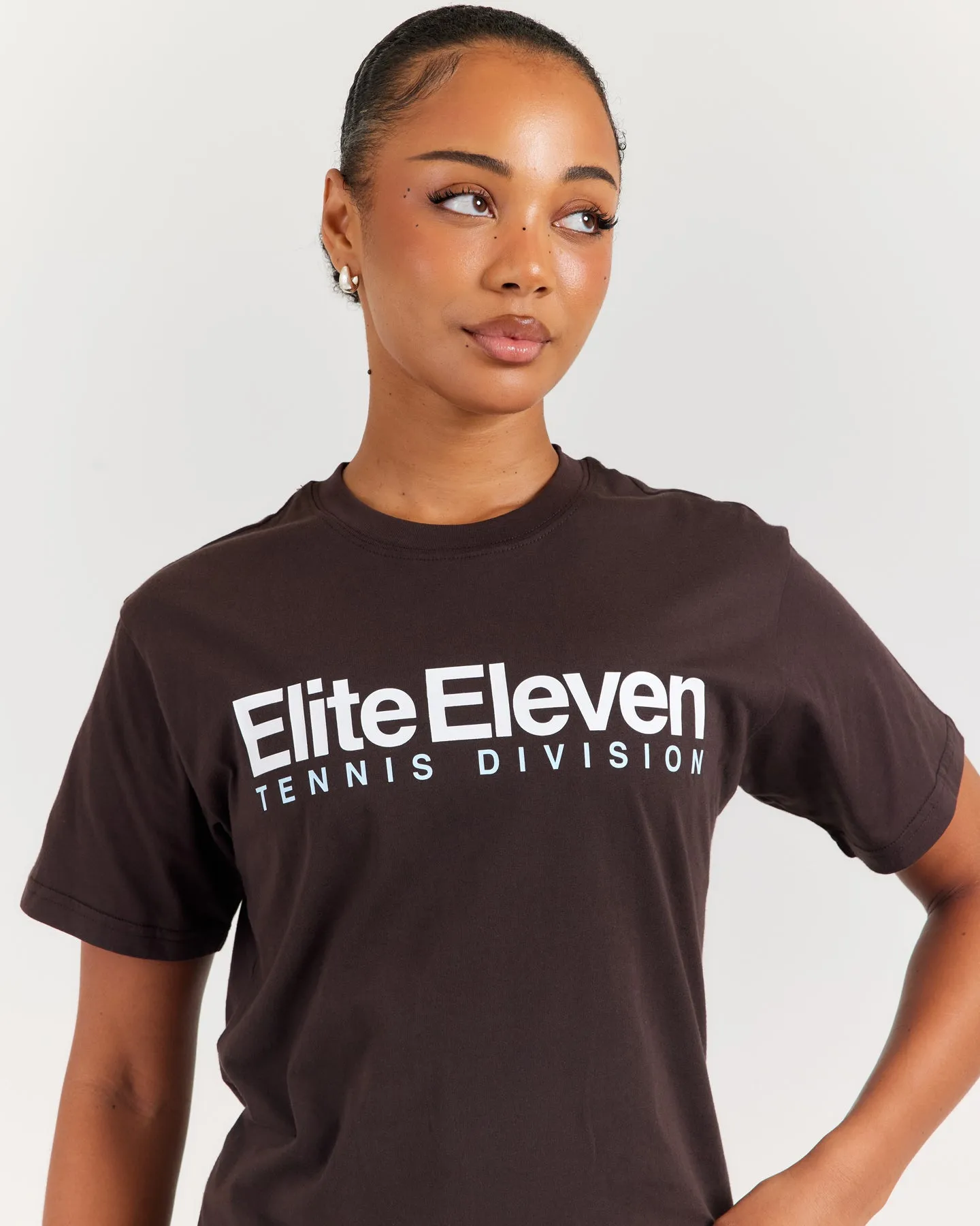 Women's Tennis Lite Tee - Espresso sold by Elite Eleven product image thumbnail 4
