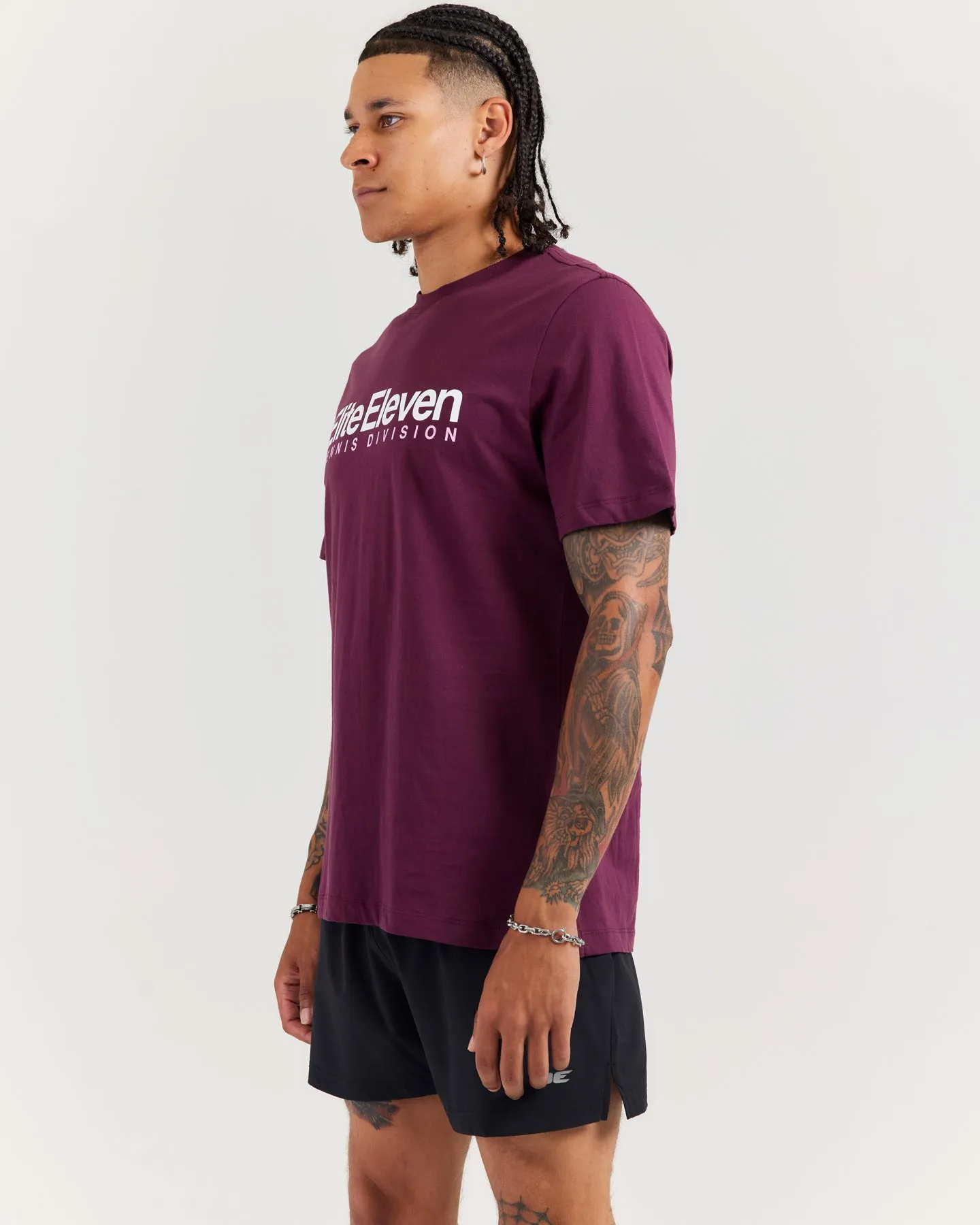 Men's Tennis Lite Tee - Cherry Cola sold by Elite Eleven product image thumbnail 3