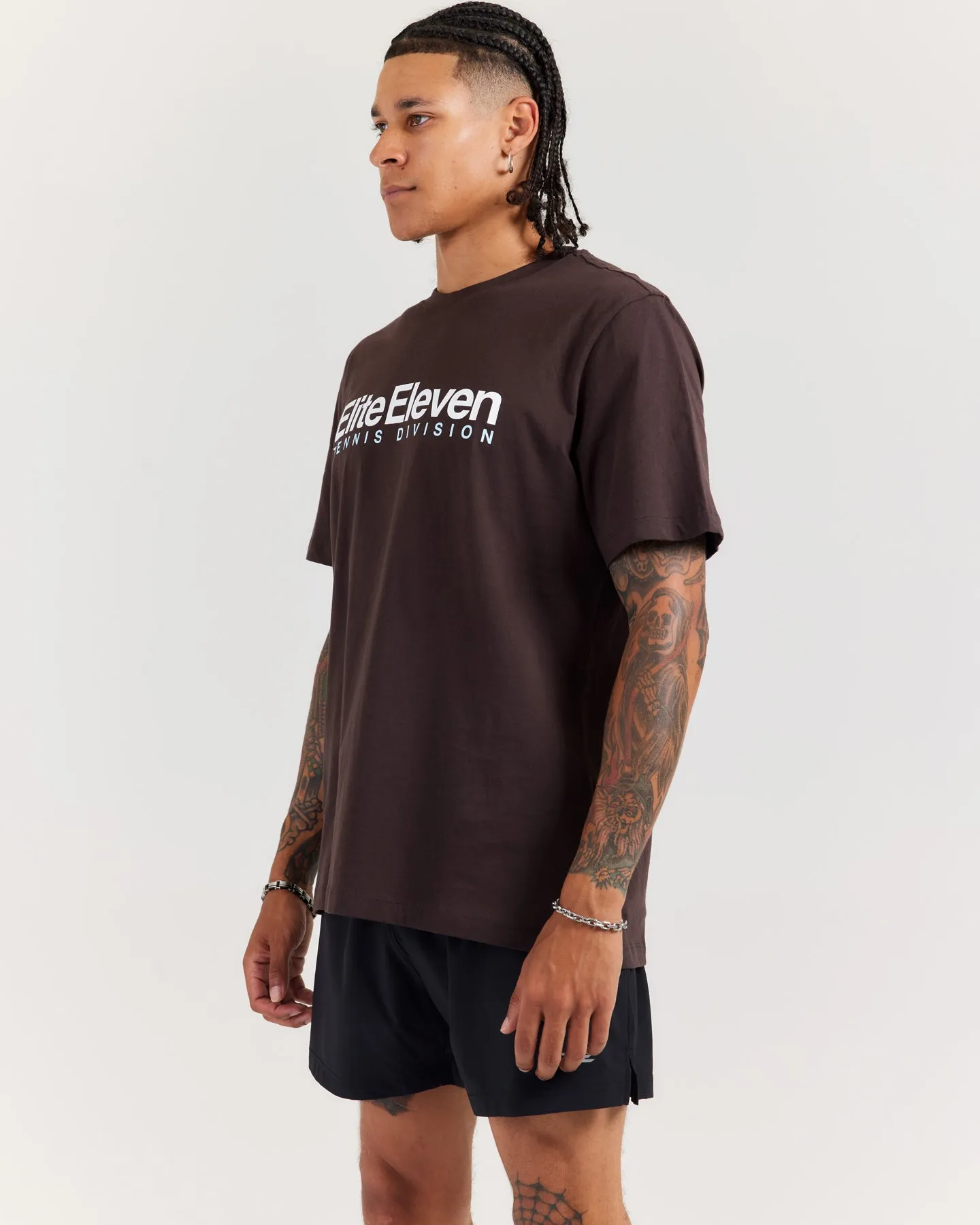 Men's Tennis Lite Tee - Espresso sold by Elite Eleven product image thumbnail 3