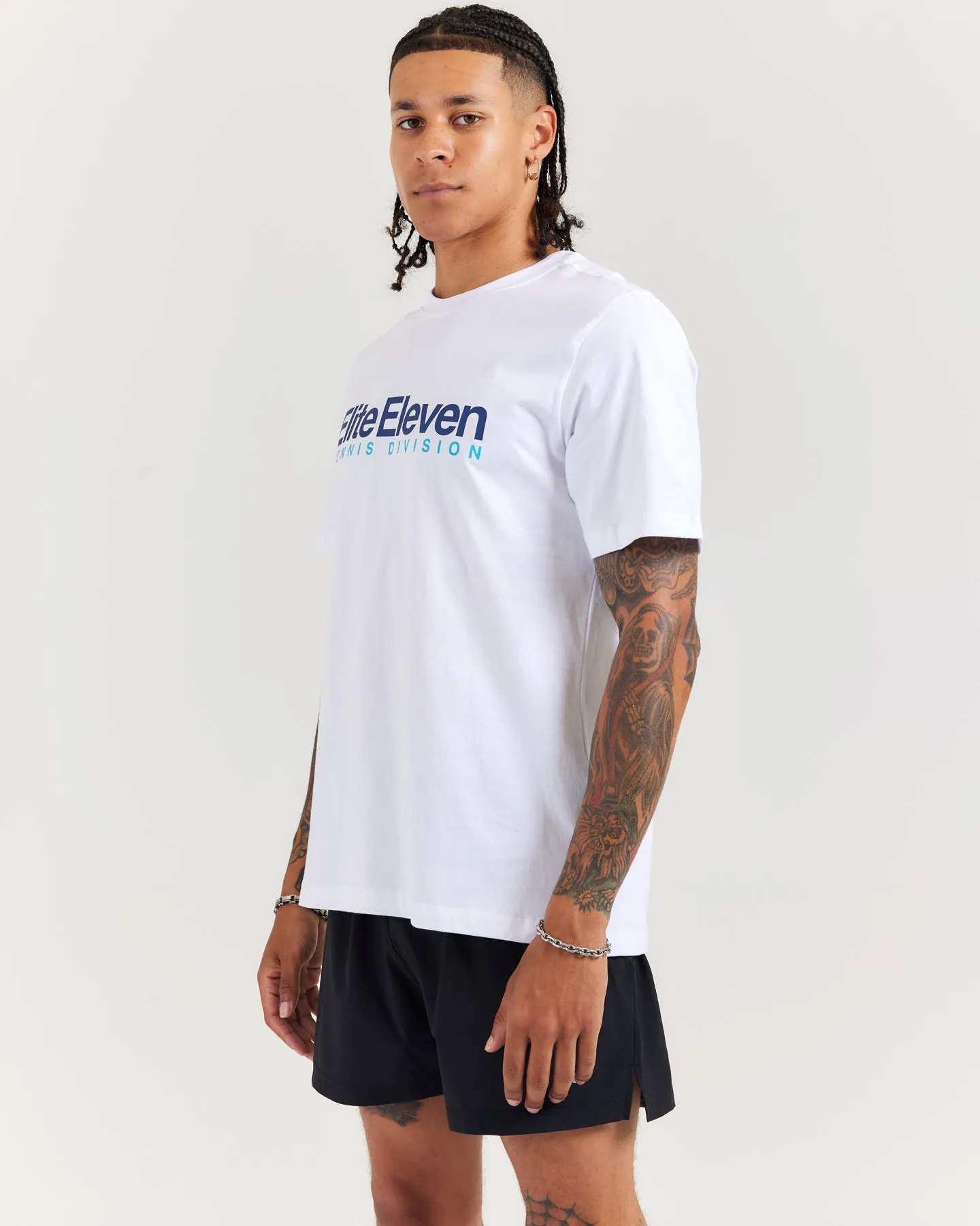 Men's Tennis Lite Tee - White sold by Elite Eleven product image thumbnail 3