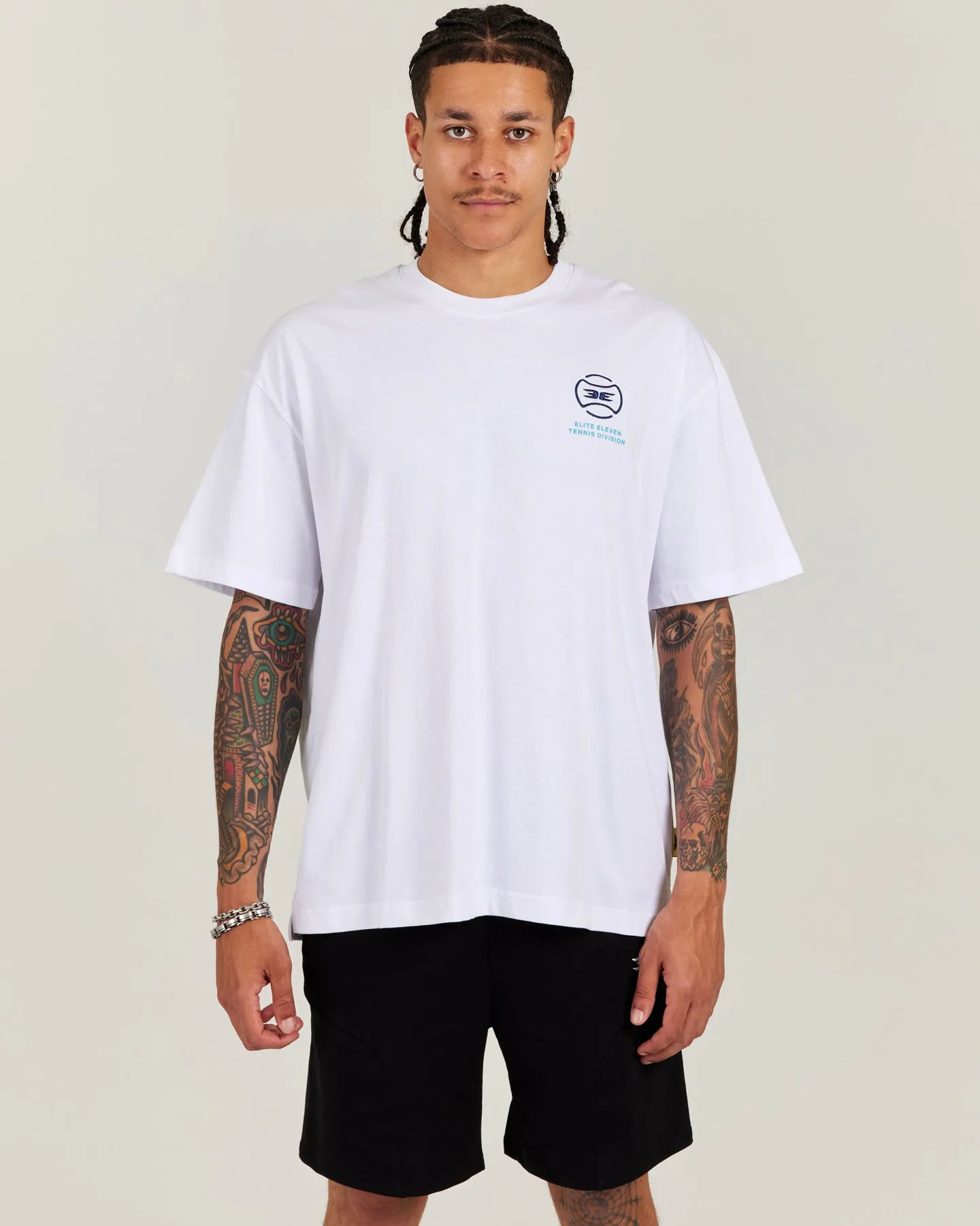 Men's Oversized Clubhouse Tee - White sold by Elite Eleven