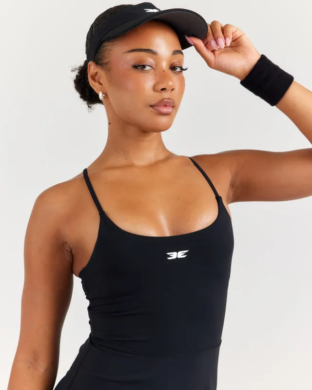 EE Tennis Visor V2 - Black sold by Elite Eleven