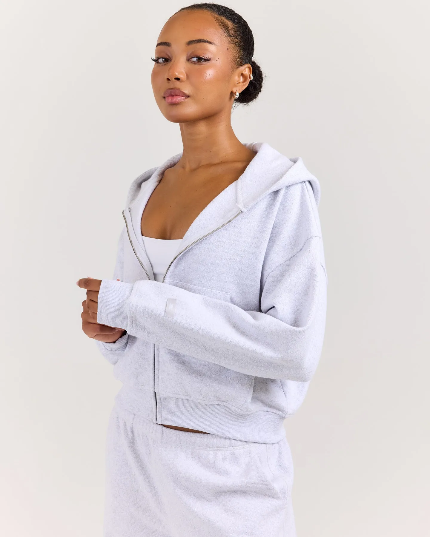 Terry Towelling Zip Hoodie - Grey sold by Elite Eleven product image thumbnail 4