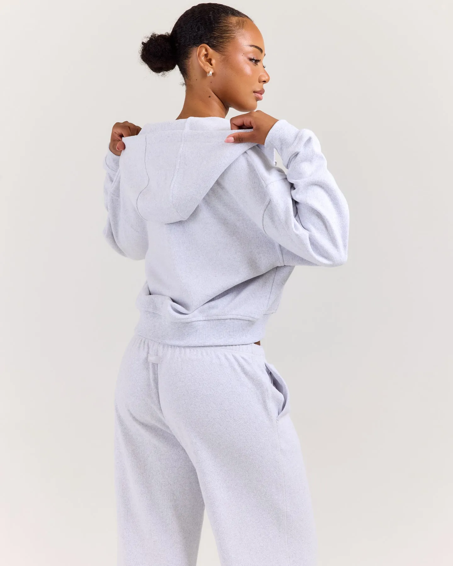 Terry Towelling Zip Hoodie - Grey sold by Elite Eleven product image thumbnail 2