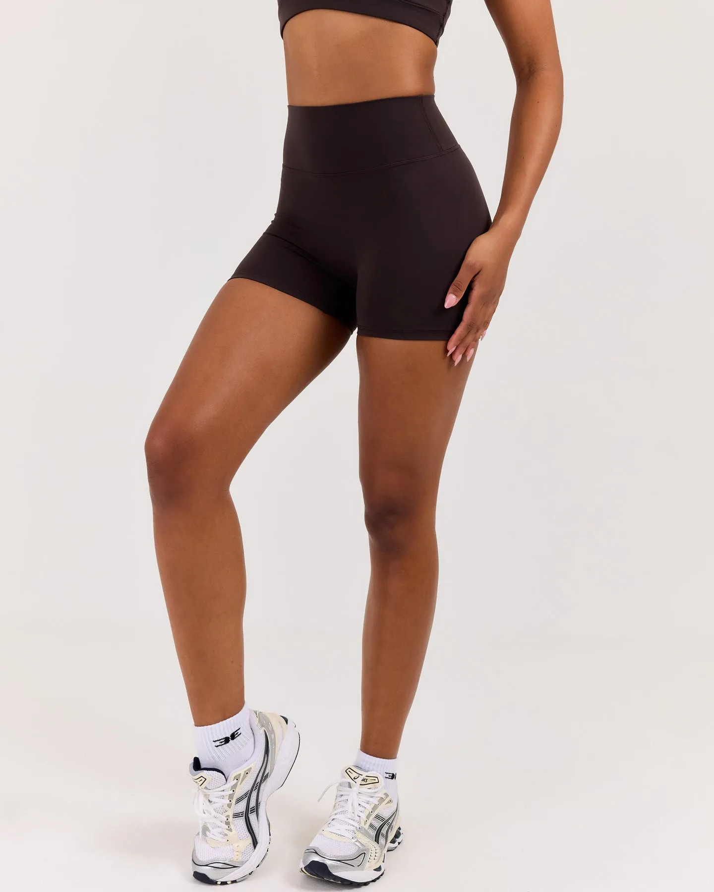 Luna Mini Shorts - Coffee Bean sold by Elite Eleven product image thumbnail 3