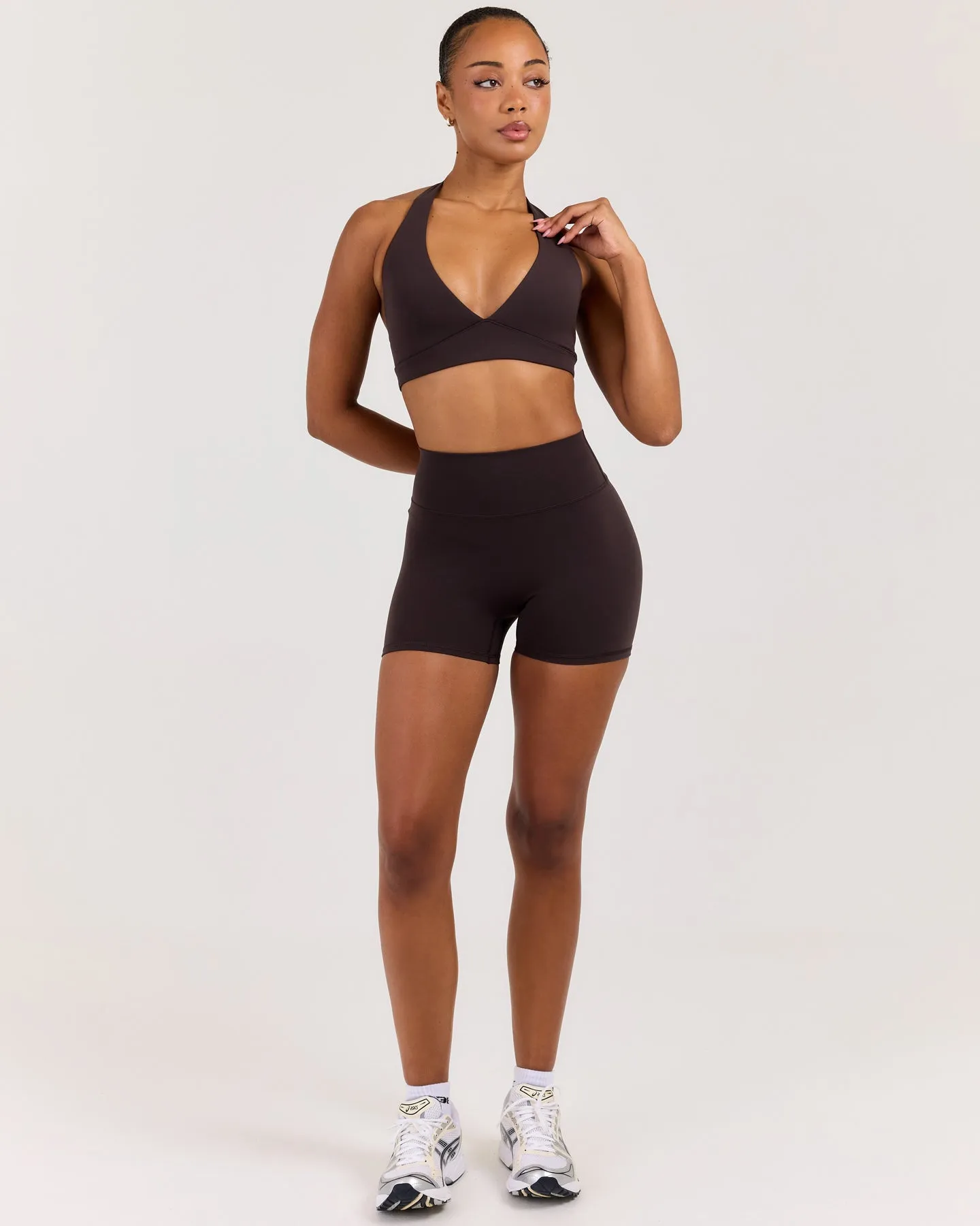 Luna Mini Shorts - Coffee Bean sold by Elite Eleven product image thumbnail 5