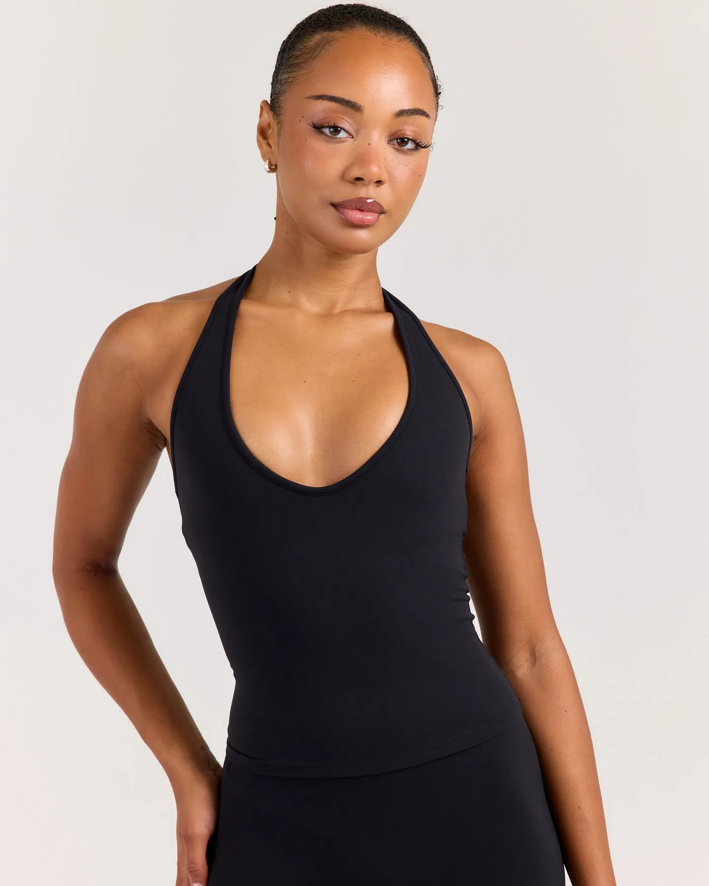 Luna Halter Tank - Black sold by Elite Eleven product image thumbnail 4