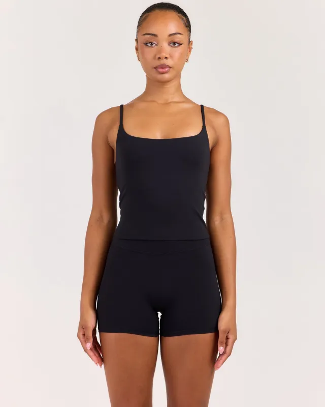 Luna Bend Tank - Black sold by Elite Eleven