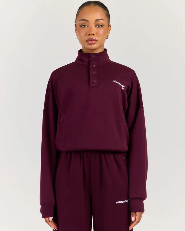 Airweave Snap Button Up - Plum made by Elite Eleven