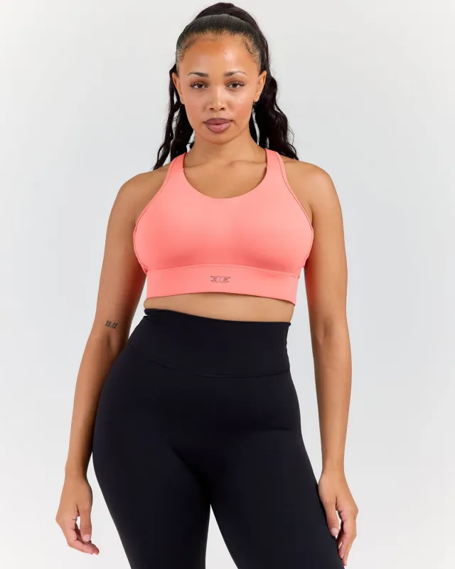 High Support Performance Bra - Coral made by Elite Eleven