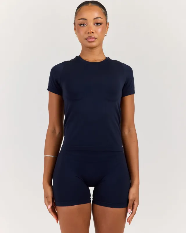 Elite Seamless Everyday Tee - Navy made by Elite Eleven