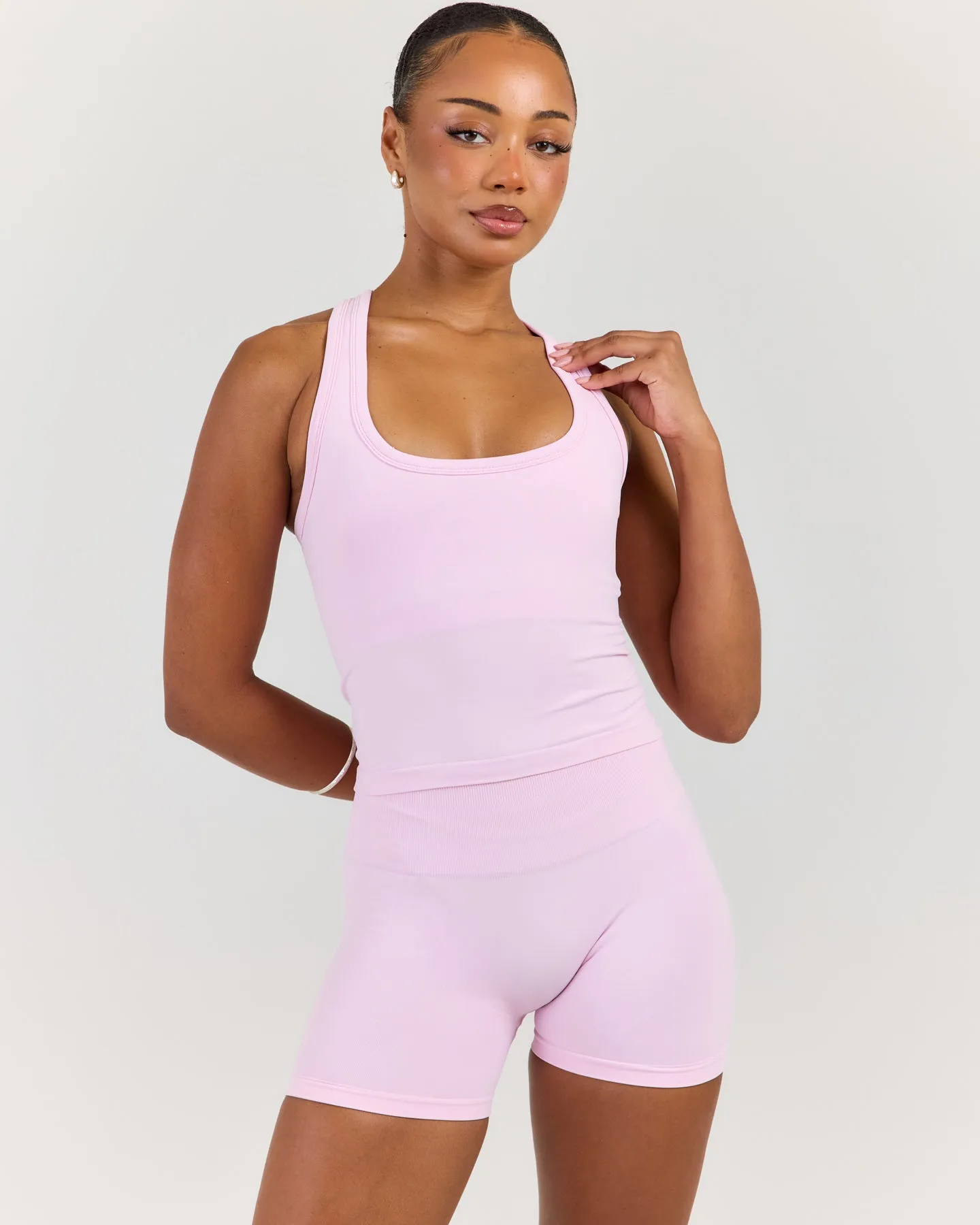 Elite Seamless Racer Tank - Pink sold by Elite Eleven