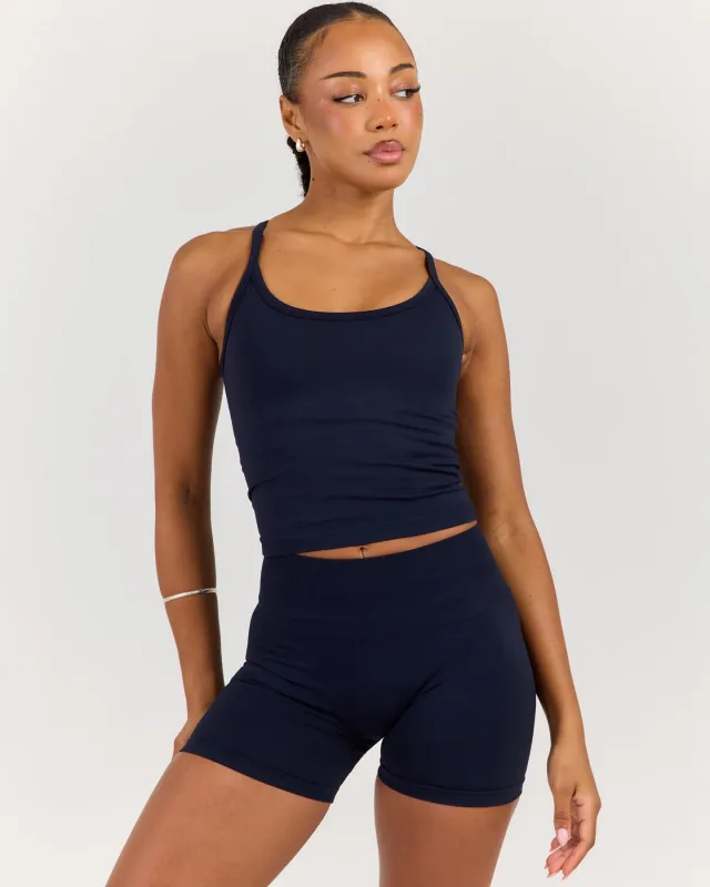 Elite Seamless Singlet - Navy made by Elite Eleven