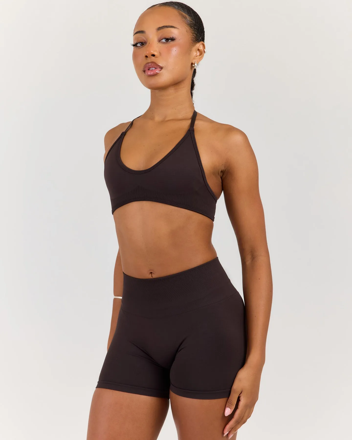 Elite Seamless Thin Halter Bra - Coffee Bean sold by Elite Eleven product image thumbnail 3