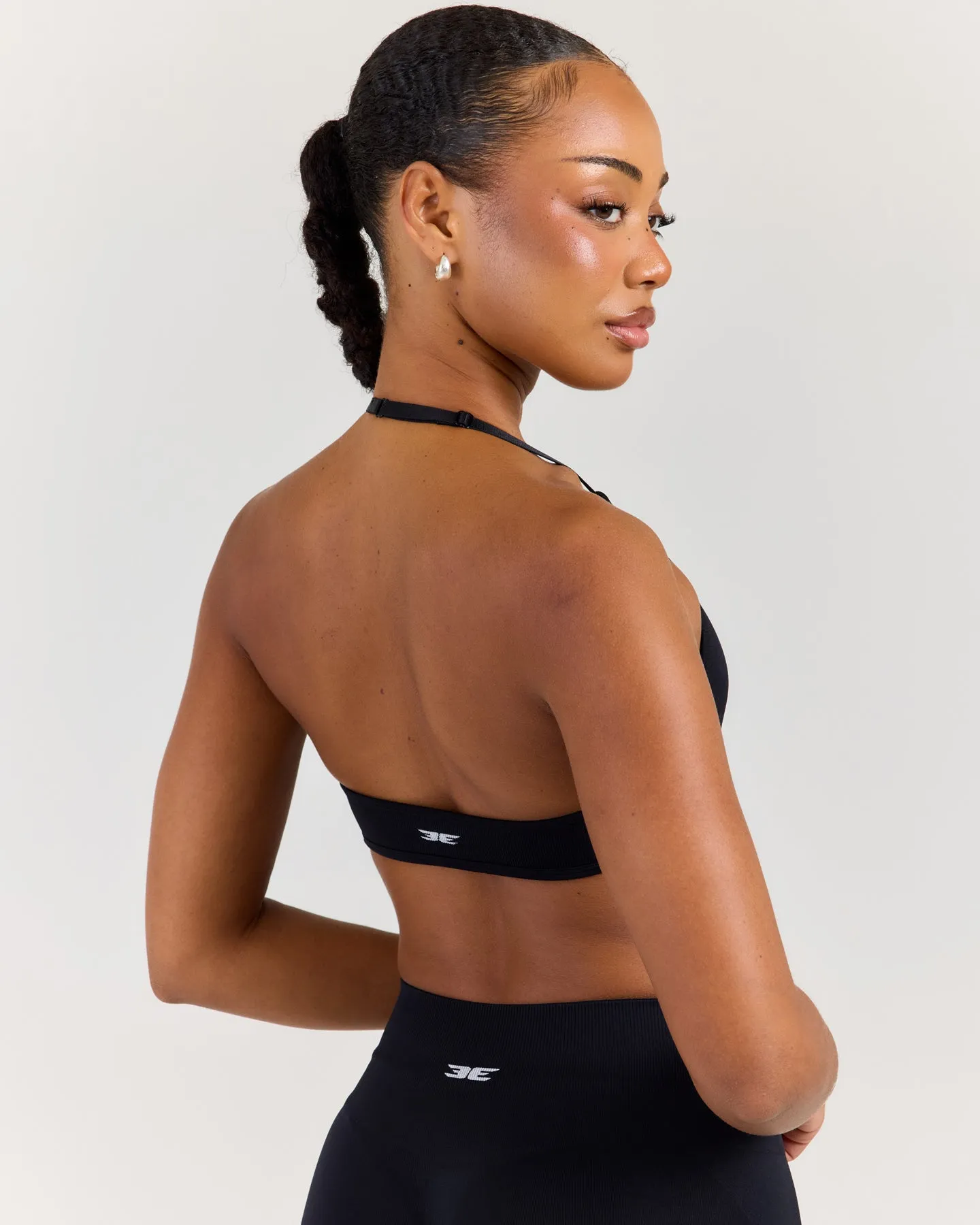 Elite Seamless Thin Halter Bra - Black sold by Elite Eleven product image thumbnail 4