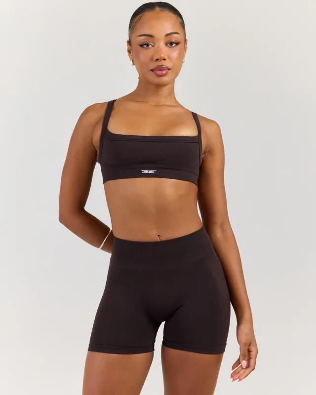 Elite Seamless Scoop Bra - Coffee Bean made by Elite Eleven