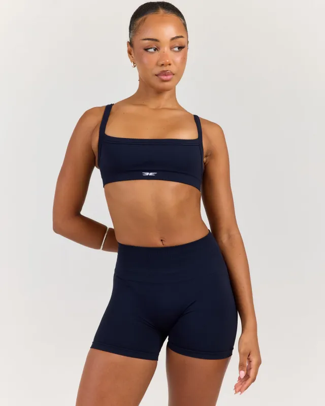 Elite Seamless Scoop Bra - Navy made by Elite Eleven