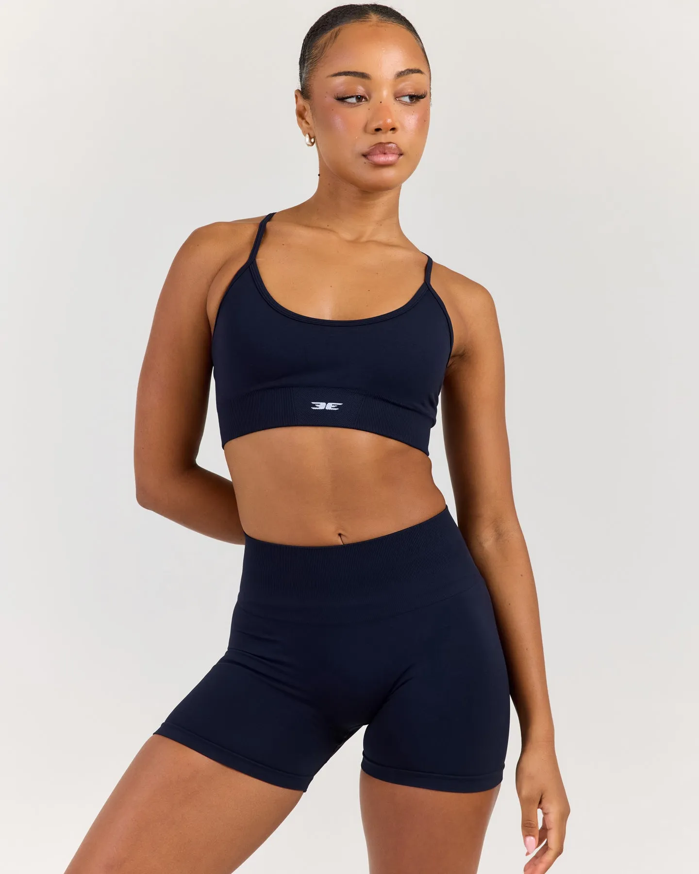 Elite Seamless Cross Back Bra - Navy sold by Elite Eleven