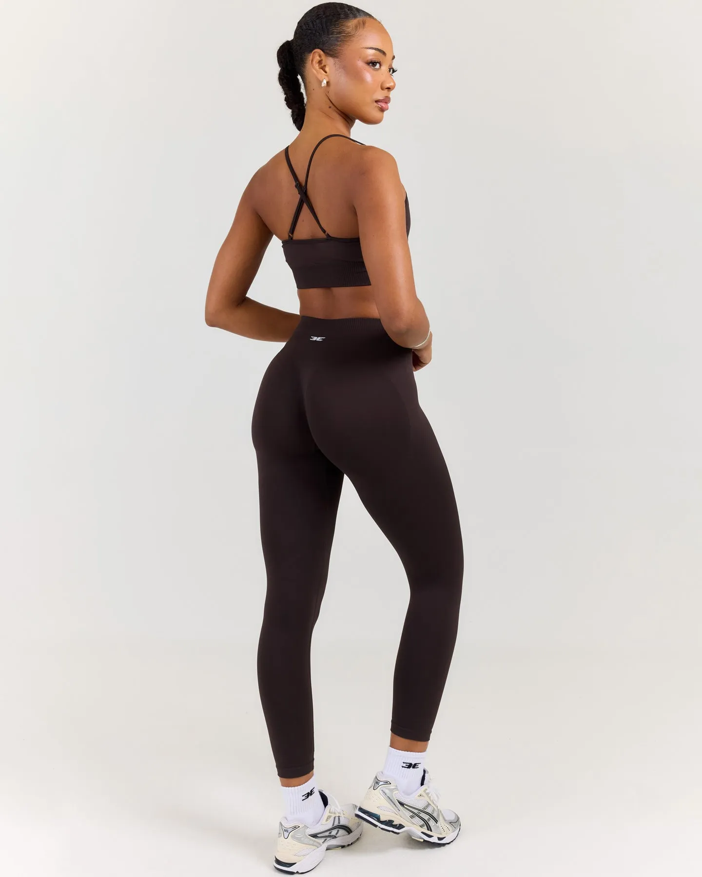 7/8 Elite Seamless Leggings V2 - Coffee Bean sold by Elite Eleven product image thumbnail 4
