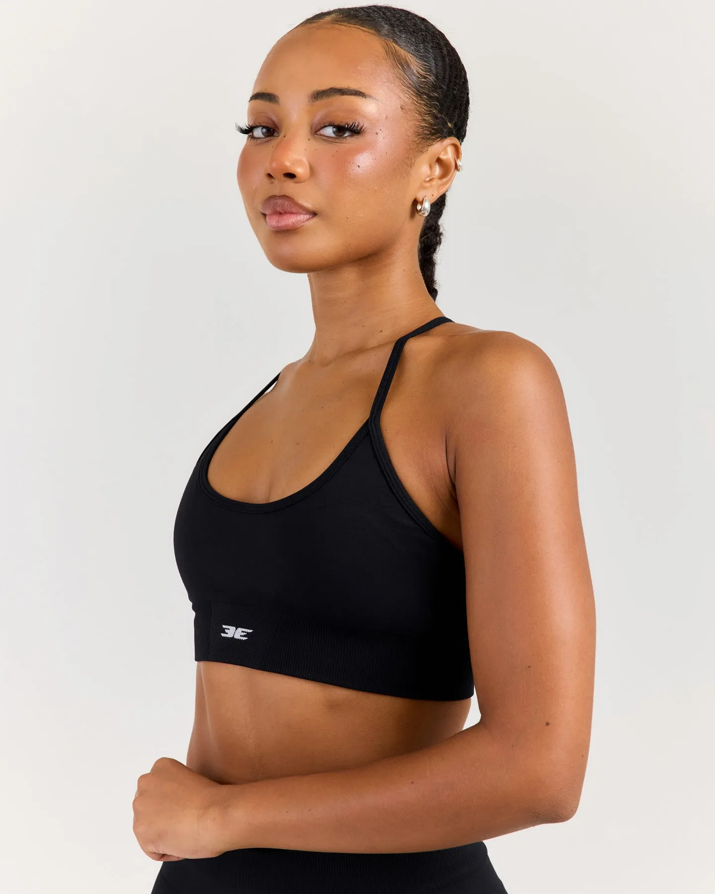 Elite Seamless Cross Back Bra - Black sold by Elite Eleven product image thumbnail 4