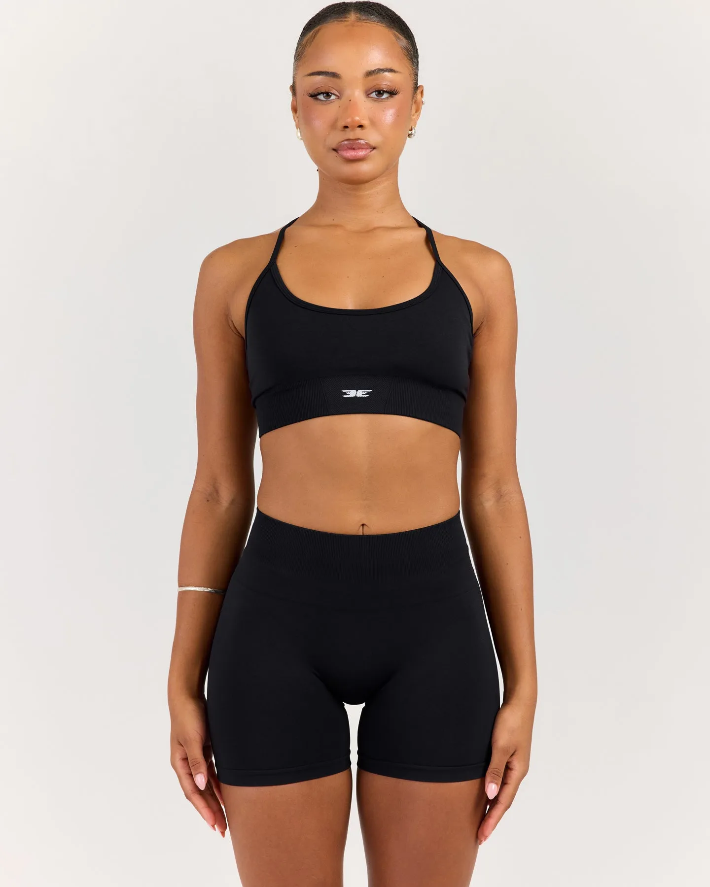 Elite Seamless Cross Back Bra - Black sold by Elite Eleven