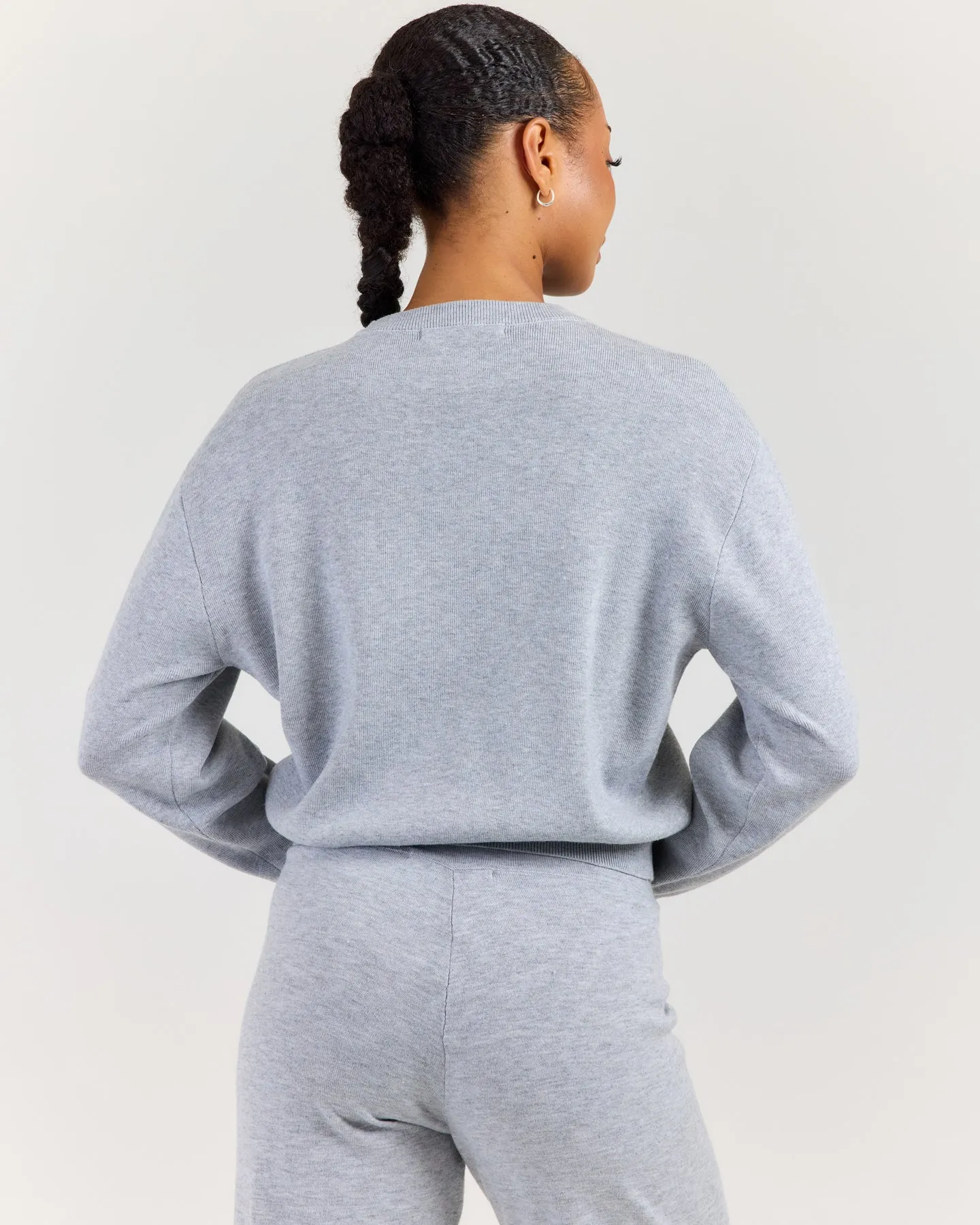 Lite Knit Crewneck - Grey Marle sold by Elite Eleven product image thumbnail 2