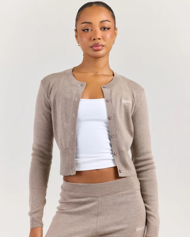 Lite Knit Button Up - Toasted Cashew made by Elite Eleven