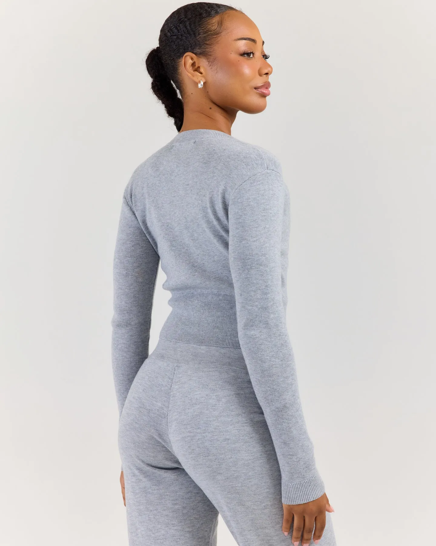 Lite Knit Button Up - Grey Marle sold by Elite Eleven product image thumbnail 2