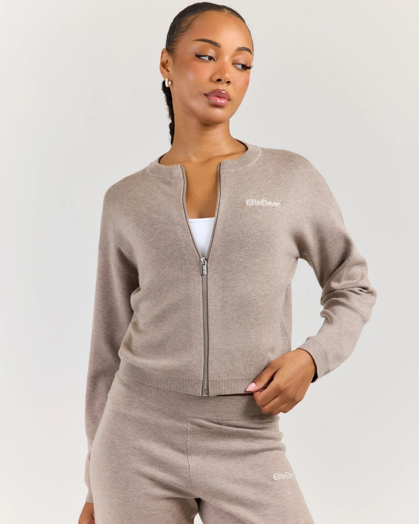 Lite Knit Zip Through - Toasted Cashew sold by Elite Eleven product image thumbnail 4