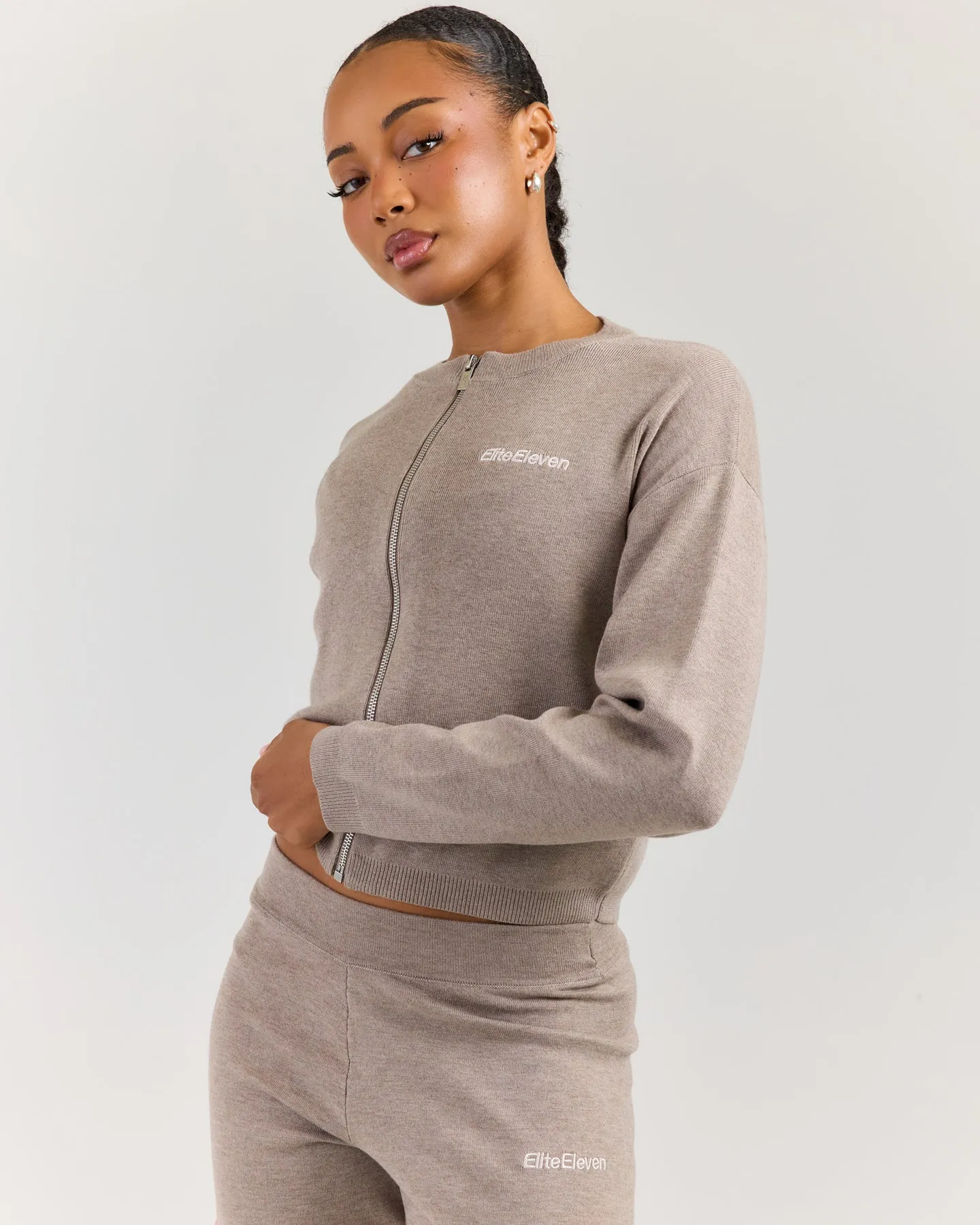 Lite Knit Zip Through - Toasted Cashew sold by Elite Eleven product image thumbnail 3