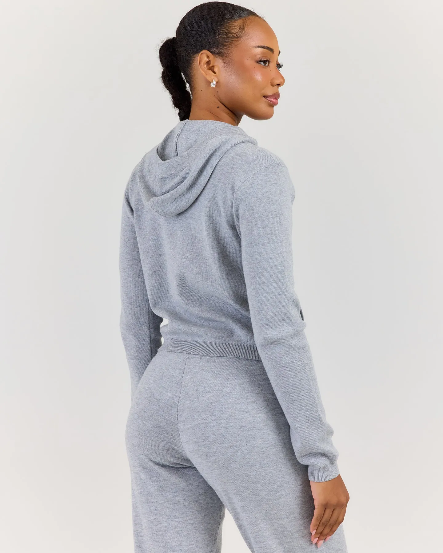 Lite Knit Zip Through Hoodie - Grey Marle sold by Elite Eleven product image thumbnail 2