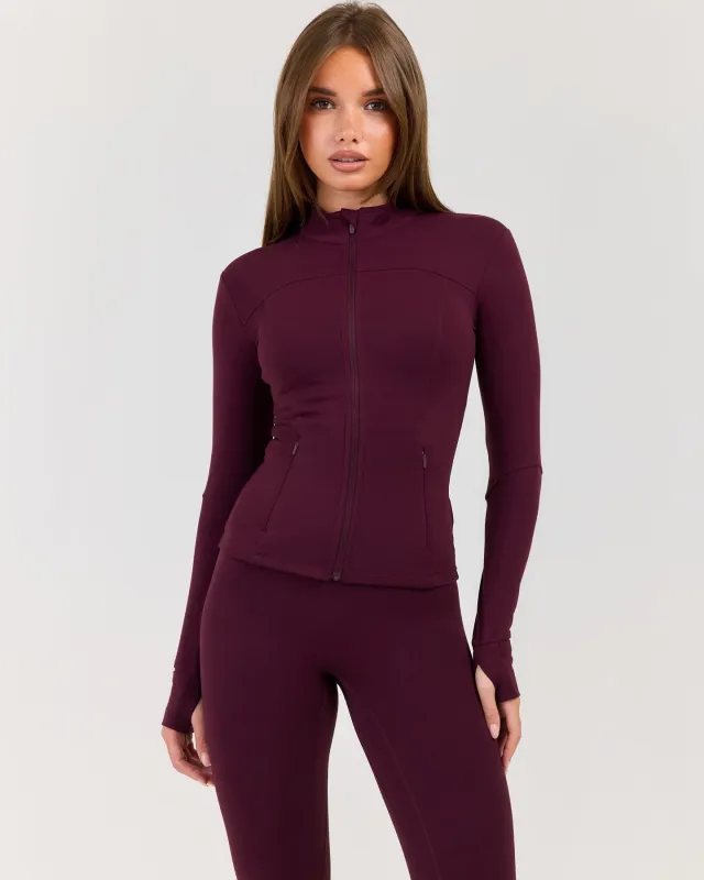 Luna Jacket - Deep Plum made by Elite Eleven