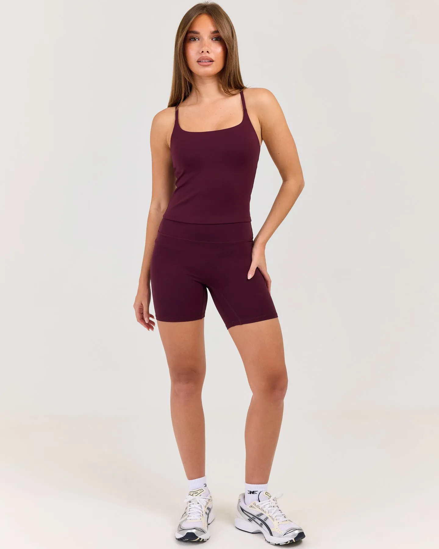 Luna Shorts - Deep Plum sold by Elite Eleven product image thumbnail 4