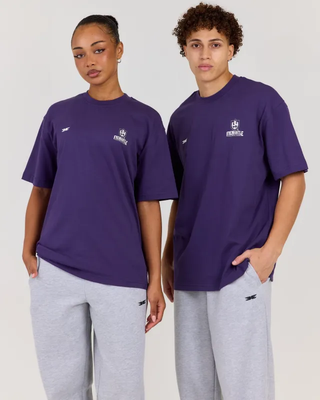 AFL x EE Oversized Tee - Fremantle made by Elite Eleven