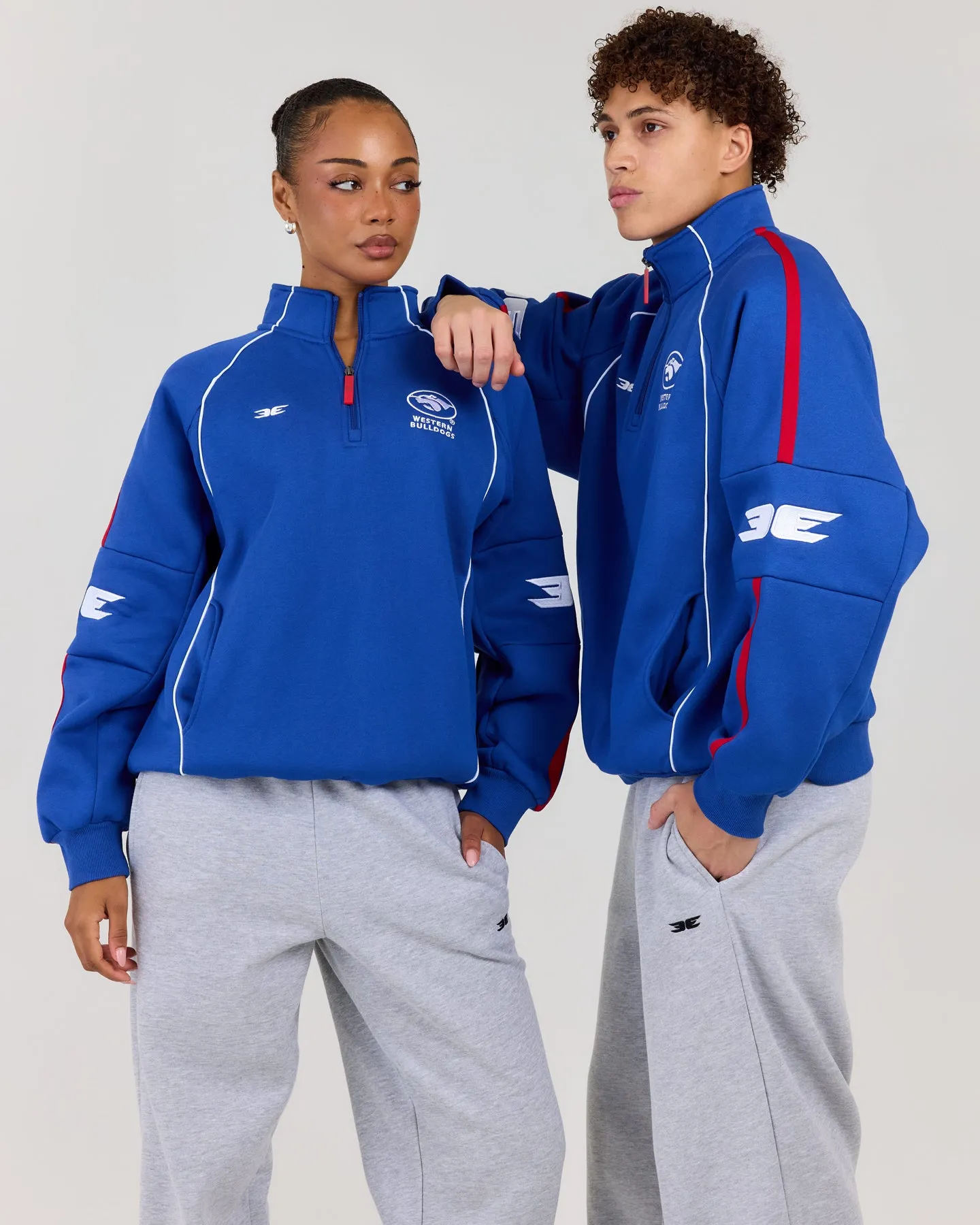 AFL x EE Retro 1/4 Zip - Western Bulldogs sold by Elite Eleven