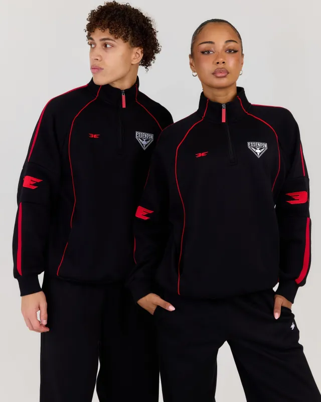 AFL x EE Retro 1/4 Zip - Essendon made by Elite Eleven