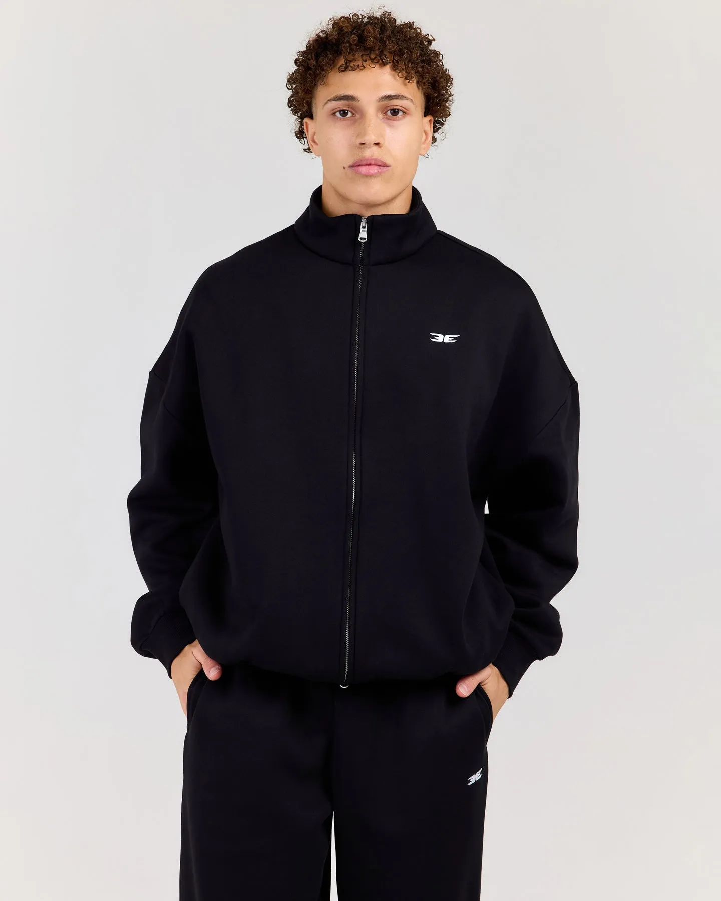 Classic Relaxed Zip Through - Black sold by Elite Eleven