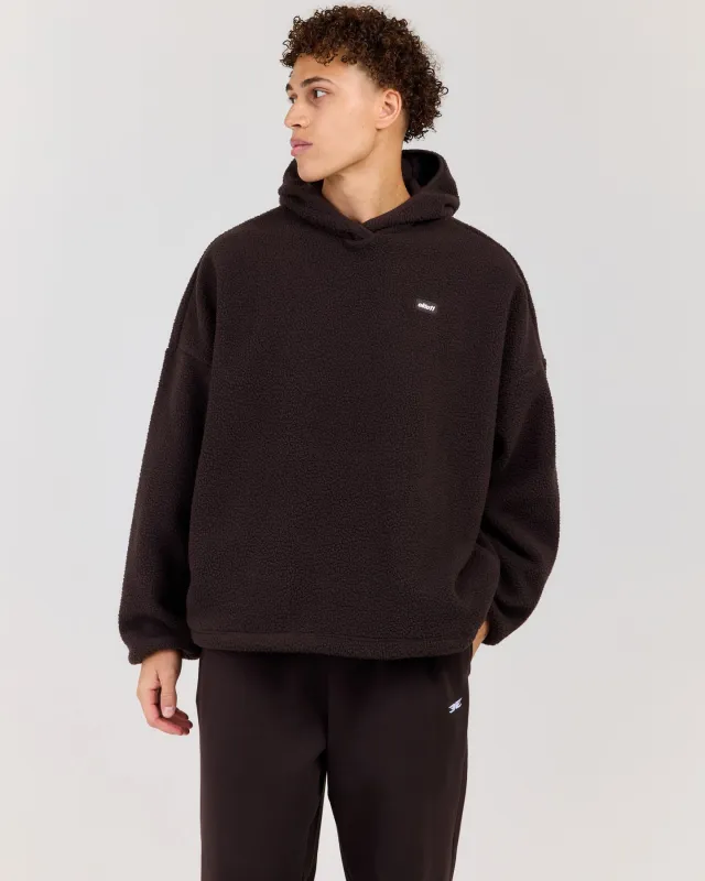 Men's Teddy Fleece Hoodie - Coffee Bean made by Elite Eleven