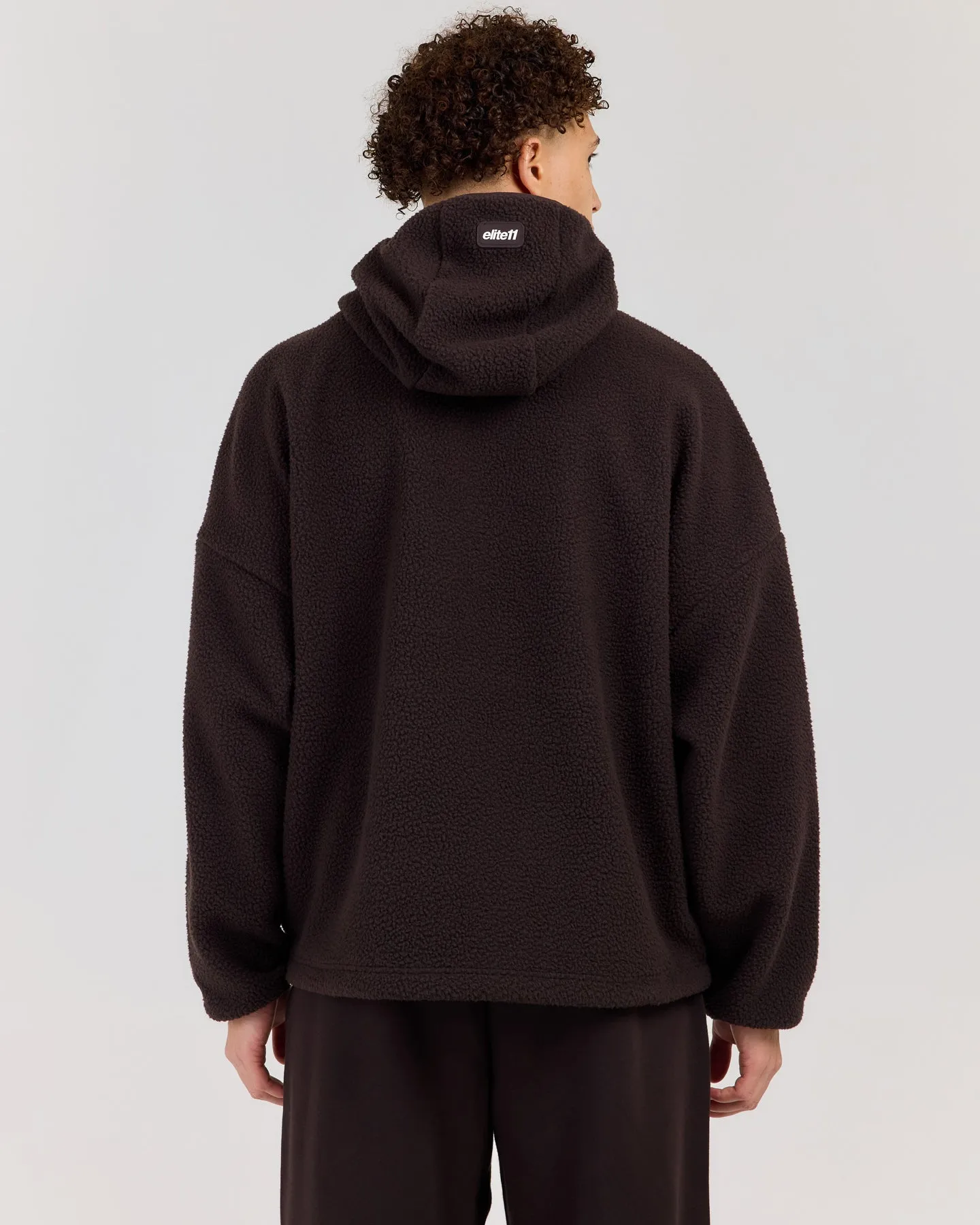 Men's Teddy Fleece Hoodie - Coffee Bean sold by Elite Eleven product image thumbnail 2