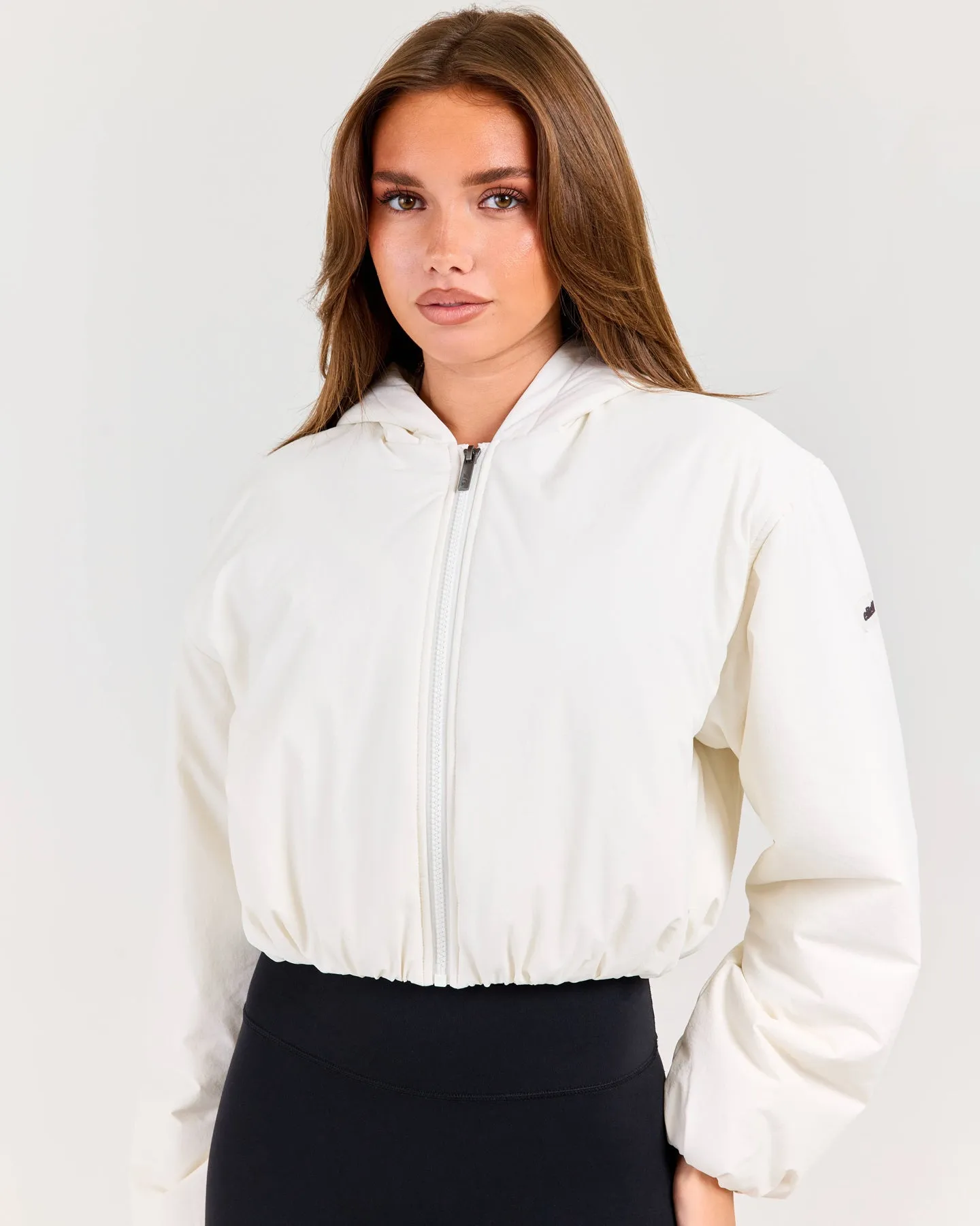 Float Cropped Hooded Jacket - Bone sold by Elite Eleven product image thumbnail 4