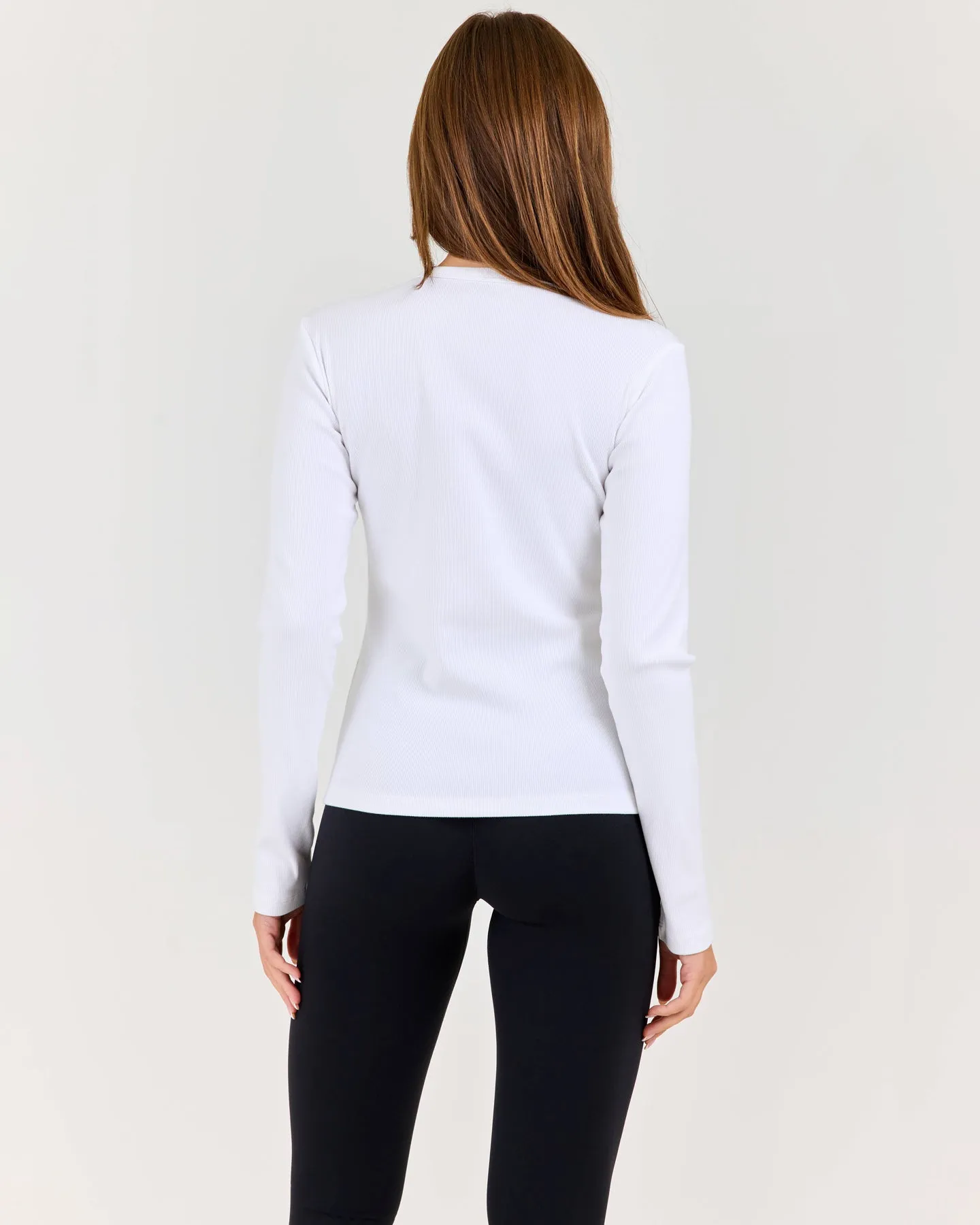 Ribbed Long Sleeve - White sold by Elite Eleven product image thumbnail 2