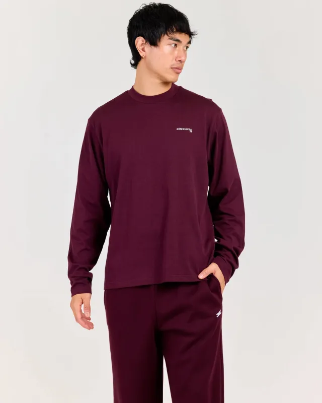 Mens Long Sleeve - Plum made by Elite Eleven