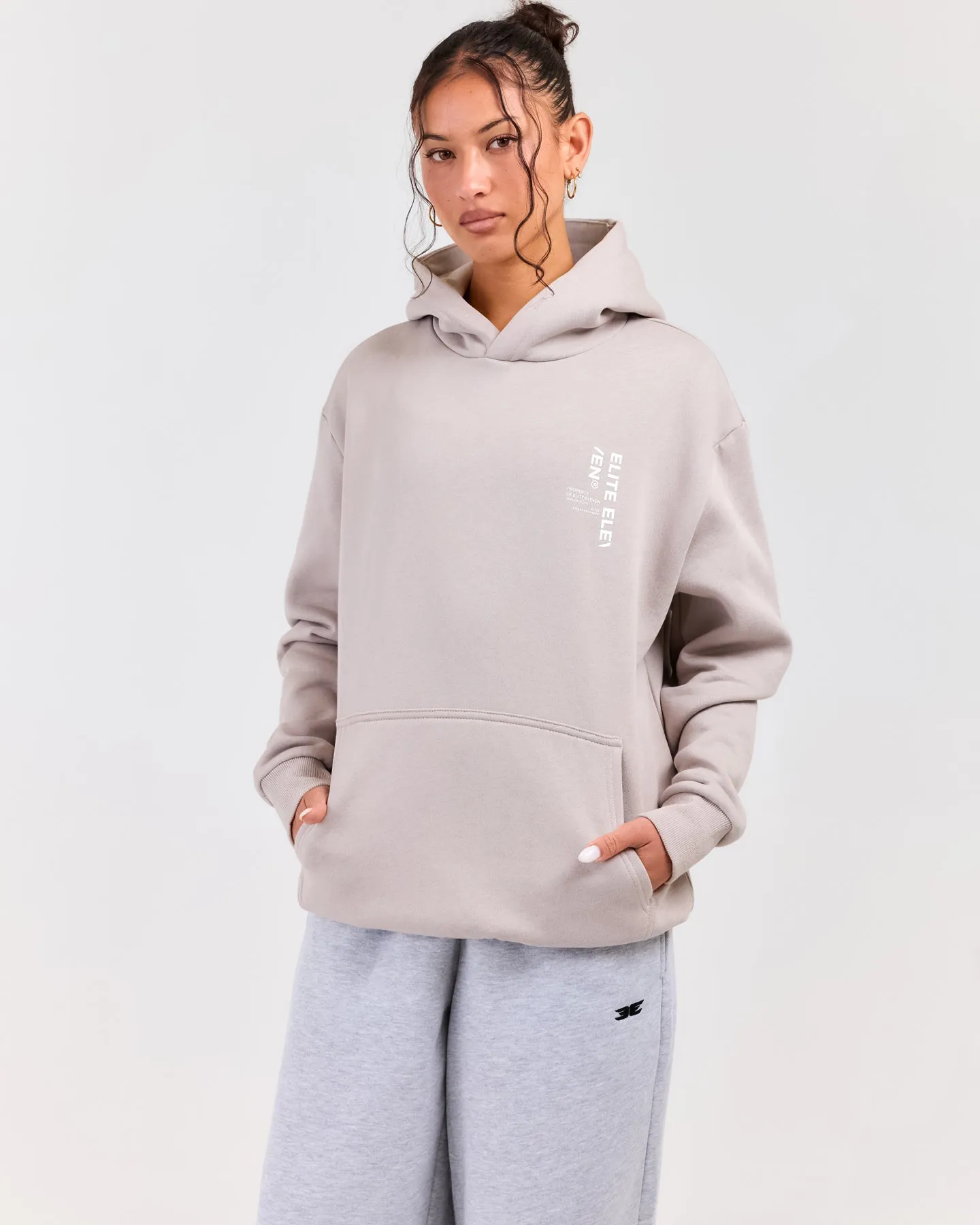 Capital Offset Hoodie - Taupe sold by Elite Eleven product image thumbnail 4